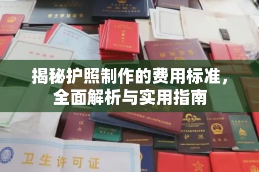 武夷山揭秘护照制作的费用标准，全面解析与实用指南