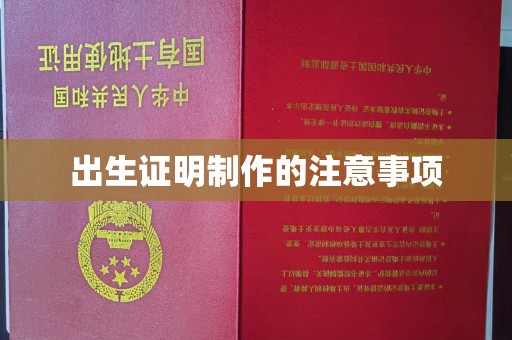 张北出生证明制作的注意事项